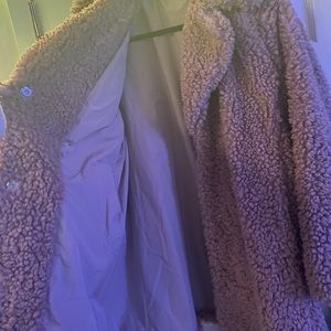 Reversible Teddy coat in camel